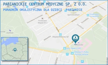 PORADNIA OKULISTYCZNA DLA DZIECI - PABIANICKIE CENTRUM MEDYCZNE SP. Z O.O. - JANA PAWŁA II 68,  PABIANICE