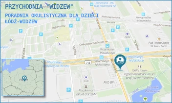 PORADNIA OKULISTYCZNA DLA DZIECI - PRZYCHODNIA "WIDZEW" - AL. MARSZ. JÓZEFA PIŁSUDSKIEGO 157,  ŁÓDŹ-WIDZEW