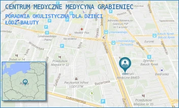 PORADNIA OKULISTYCZNA DLA DZIECI - CENTRUM MEDYCZNE MEDYCYNA GRABIENIEC - UL. ZACHODNIA 12A/12C,  ŁÓDŹ-BAŁUTY