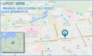 PORADNIA OKULISTYCZNA DLA DZIECI - LEPSZY WZROK - UL. POMORSKA 66/68,  ŁÓDŹ-ŚRÓDMIEŚCIE
