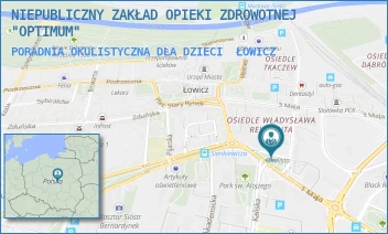 PORADNIA OKULISTYCZNA DLA DZIECI - NIEPUBLICZNY ZAKŁAD OPIEKI ZDROWOTNEJ "OPTIMUM" - PL. KOŃSKI TARG 7,  ŁOWICZ