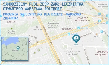 PORADNIA OKULISTYCZNA DLA DZIECI - SAMODZIELNY PUBL ZESP ZAKŁ LECZNICTWA OTWARTEGO WARSZAWA-ŻOLIBORZ - KOCHOWSKIEGO 4,  WARSZAWA ŻOLIBORZ