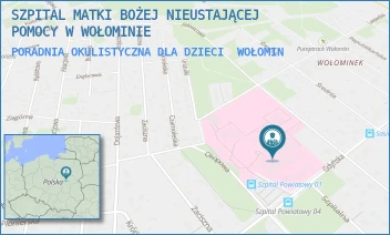 PORADNIA OKULISTYCZNA DLA DZIECI - SZPITAL MATKI BOŻEJ NIEUSTAJĄCEJ POMOCY W WOŁOMINIE - GDYŃSKA 1/3,  WOŁOMIN