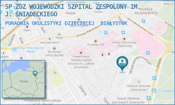PORADNIA OKULISTYKI DZIECIĘCEJ - SP ZOZ WOJEWÓDZKI SZPITAL ZESPOLONY IM. J. ŚNIADECKIEGO - WOŁODYJOWSKIEGO 2/1,  BIAŁYSTOK