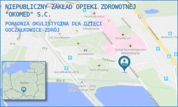 PORADNIA OKULISTYCZNA DLA DZIECI - NIEPUBLICZNY ZAKŁAD OPIEKI ZDROWOTNEJ "OKOMED" S.C. - UL. UZDROWISKOWA 82, GOCZAŁKOWICE-ZDRÓJ
