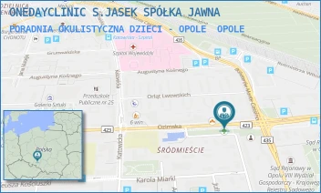 PORADNIA OKULISTYCZNA DZIECI - OPOLE - ONEDAYCLINIC MEDICAL SPÓŁKA Z OGRANICZONĄ ODPOWIEDZIALNOŚCIĄ - UL. OZIMSKA 18/1,  OPOLE
